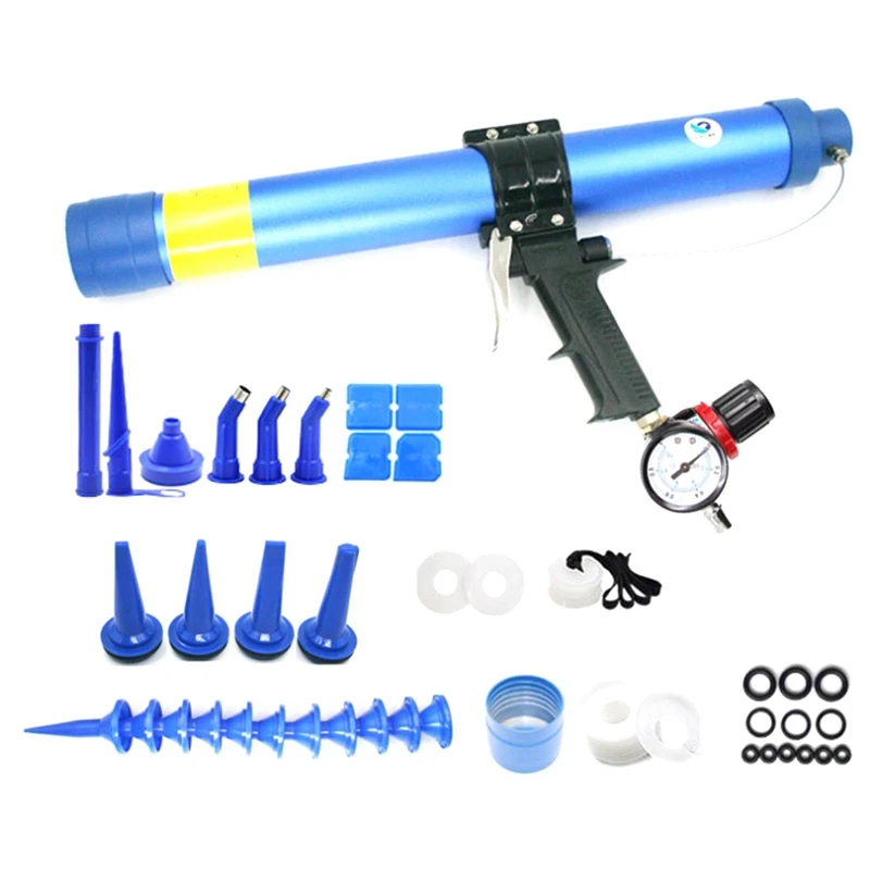 Набор пневматических насадок 600 мл стеклянный клей воздушный резиновый