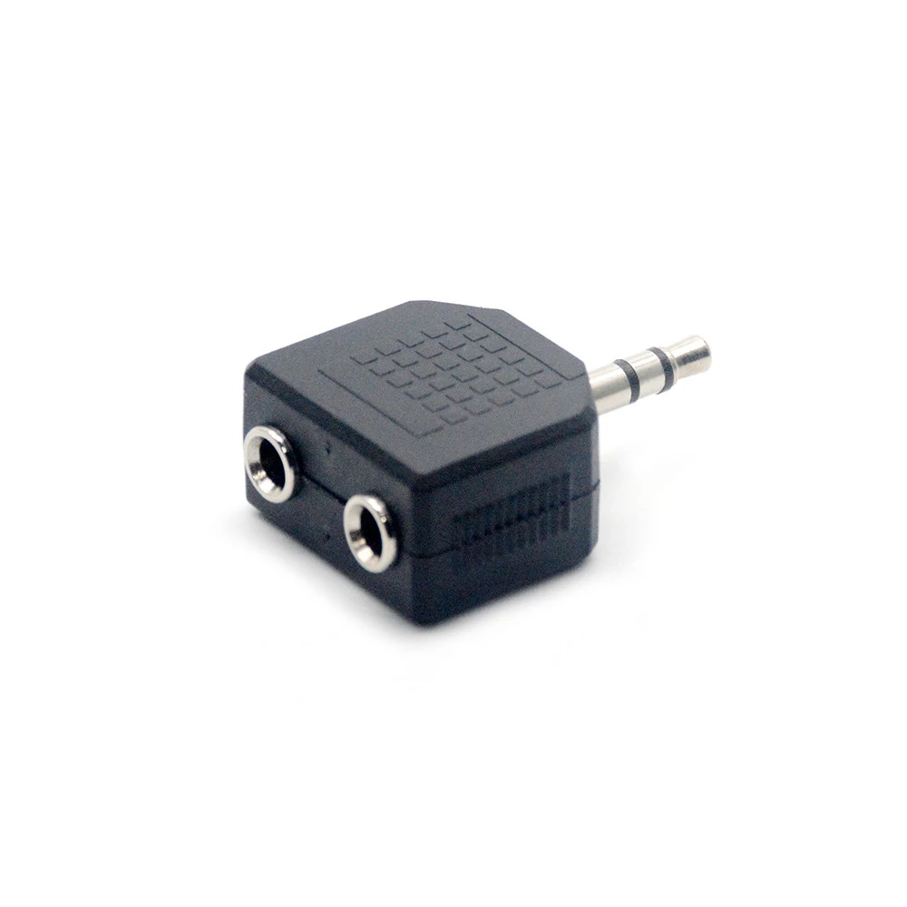 

3.5mm Audio Splitter Jack Male To 2 Female M/F 3.5mm Stereo Earphone Adapter Plug for MP3 Phone