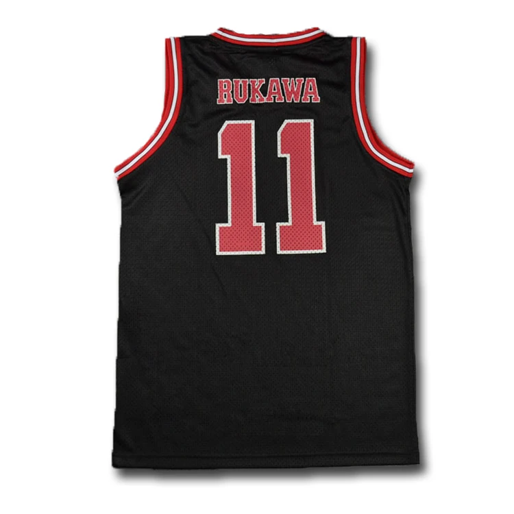 

Slam Dunk Shohoku High School No.11 Rukawa Kaede Cosplay Vest Basketball Jersey