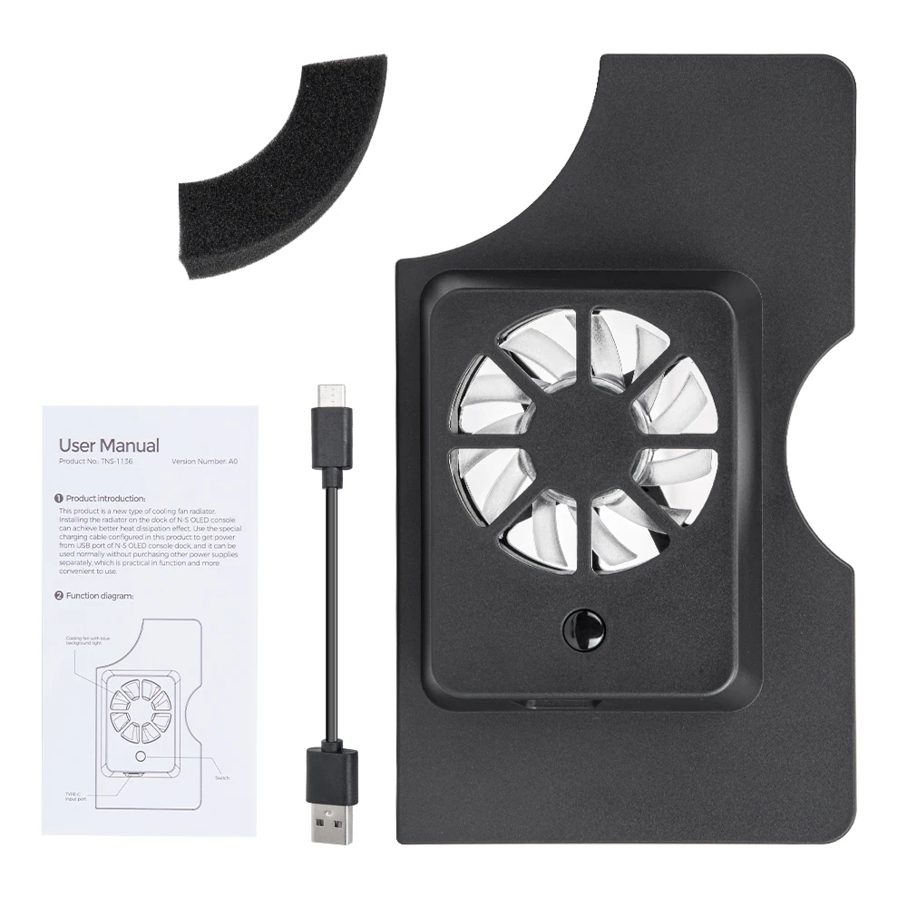 cooler cooling fan accessories for nintendo switch oled stand nitendo swich video game console support base nintwndo fan holder free global shipping