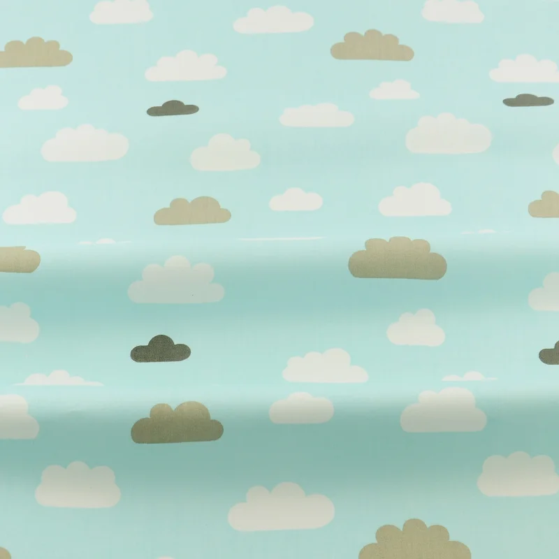 Красивый цветной дизайнерский светильник синий хлопковый тканевый саржевый