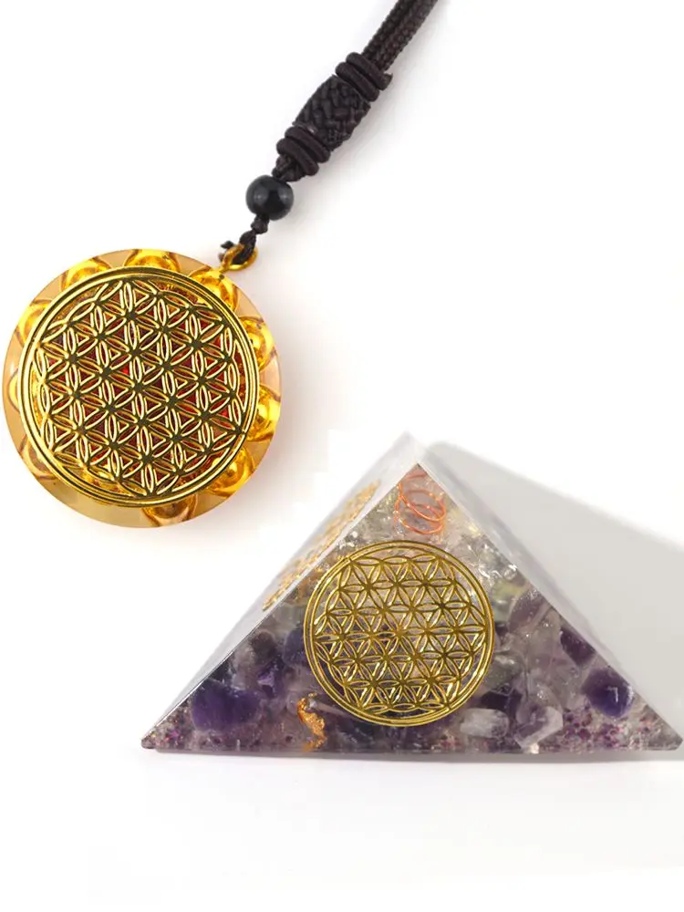

JF071 Metal Energy Copper Sticker Flower of Life DIY Geometry Orgonite Energy Tower Material Epoxy Resin Stickers