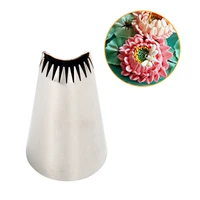 1pcs 888 large size lotus flower petals piping nozzle cake cream decoration tip staniless steel icing tips