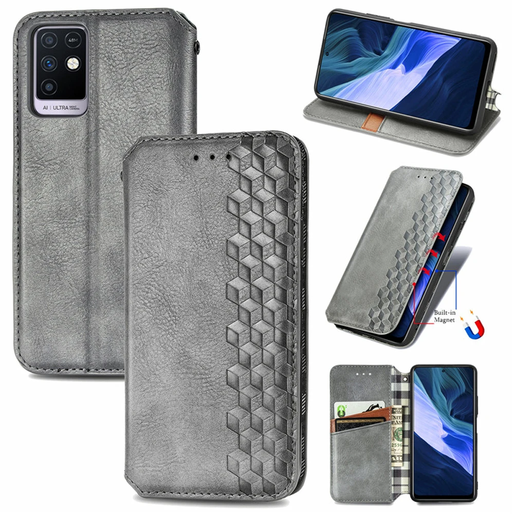 

For Infinix Note 10 Pro NFC 2021 Flip Case Luxury Leather Texture Wallet Magnetic Cover Infinix Note 10 Shell Note 10Pro Funda