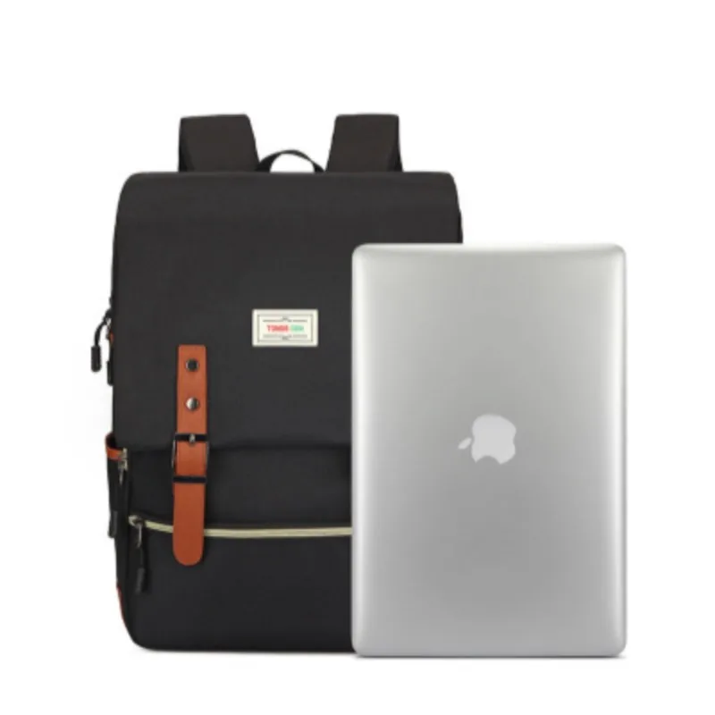 Рюкзак модный многокарманный дышащий с USB винтажный для повседневных поездок на открытом воздухе, многофункциональная холстовая сумка для средних школьников.