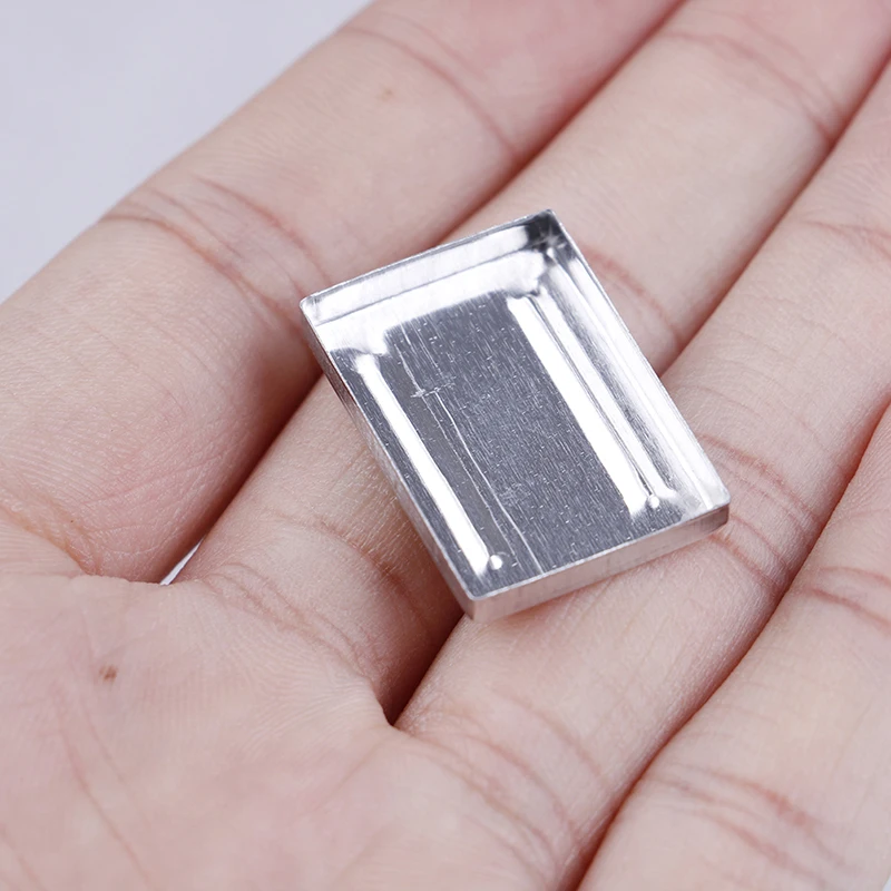 

10pcs/set Square Empty Eyeshadow Pans Aluminum Makeup Pigment Palette Powder Storage Case DIY Cosmetic Tools