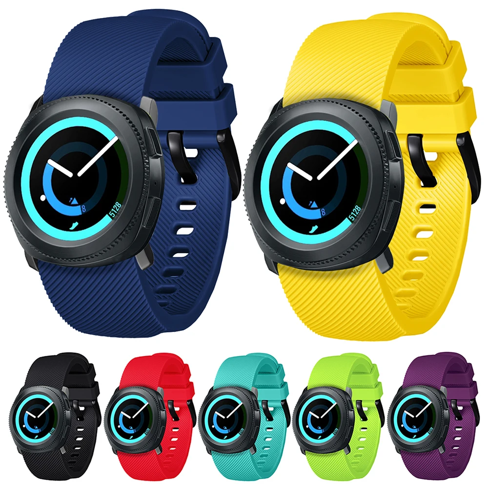 

Ремешок силиконовый для Samsung Gear Sport S2, сменный классический браслет для Samsung Galaxy Watch 2 40 мм 44 мм, 20 мм