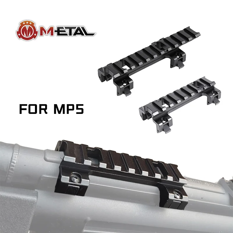 

WADSN Tactical Gear Aluminium MP5 G3 Metal Base MP5K Dovetail Guide rail Bracket Fit 20mm Scope Mount Rail Hunting Gun Accessory