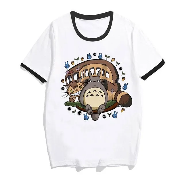 Totoro Spirit Out Футболка Женская Студия Ghibli femme японский аниме мультфильм футболка Miyazaki Hayao одежда женская kawaii