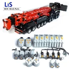 Модернизированный мобильный кран Ver Power LTM11200 RC Либхерр, высокотехнологичные моторные наборы, блоки, подарок для детей на день рождения