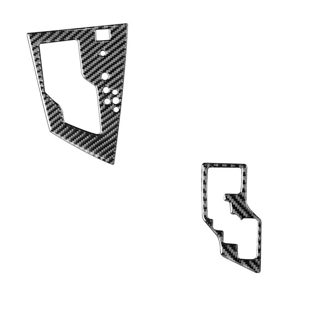 Наклейка на панель управления переключения передач из углеродного волокна для