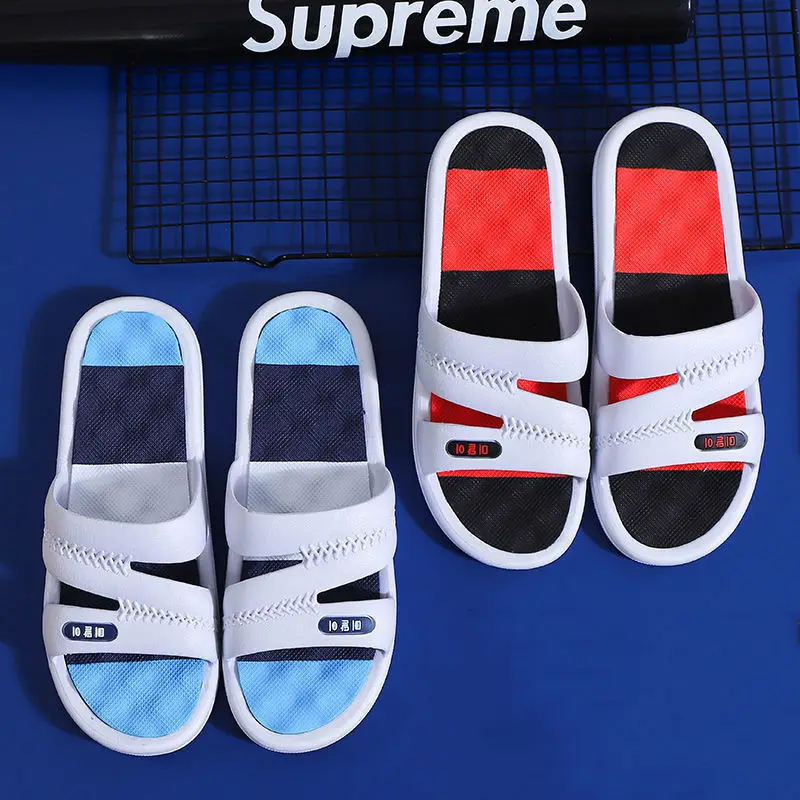 Мужские Нескользящие шлепанцы на толстой подошве износостойкие летние для