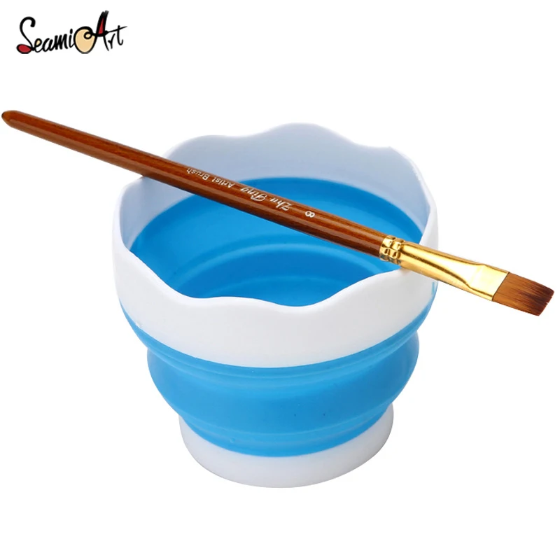 Складные силиконовые художественные кисти для рисования многофункциональный