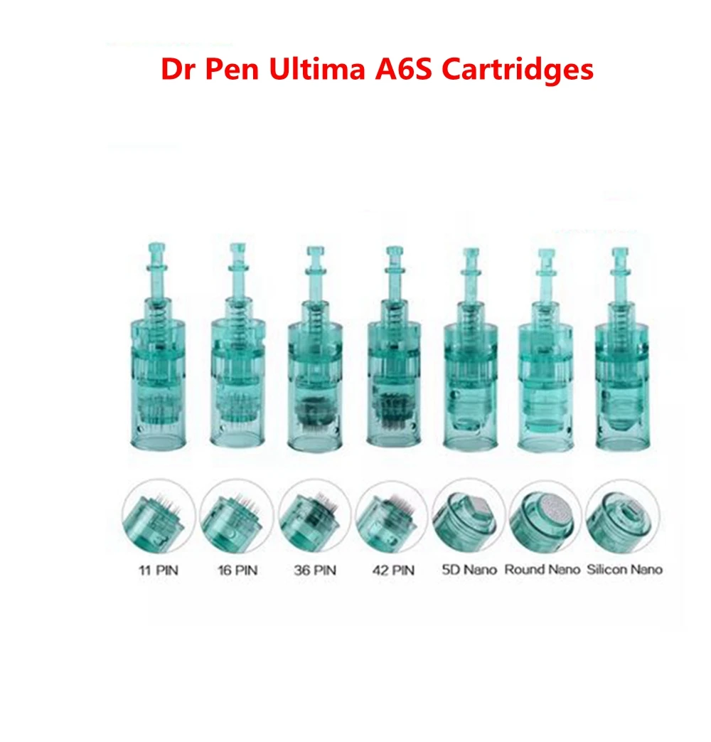 

10PCS Dr Pen Ultima A6S Cartridges Microneedling Pen Needles Derma Pen Bayonet Replacement Head 11 16 36 42 Nano Microneedle CE