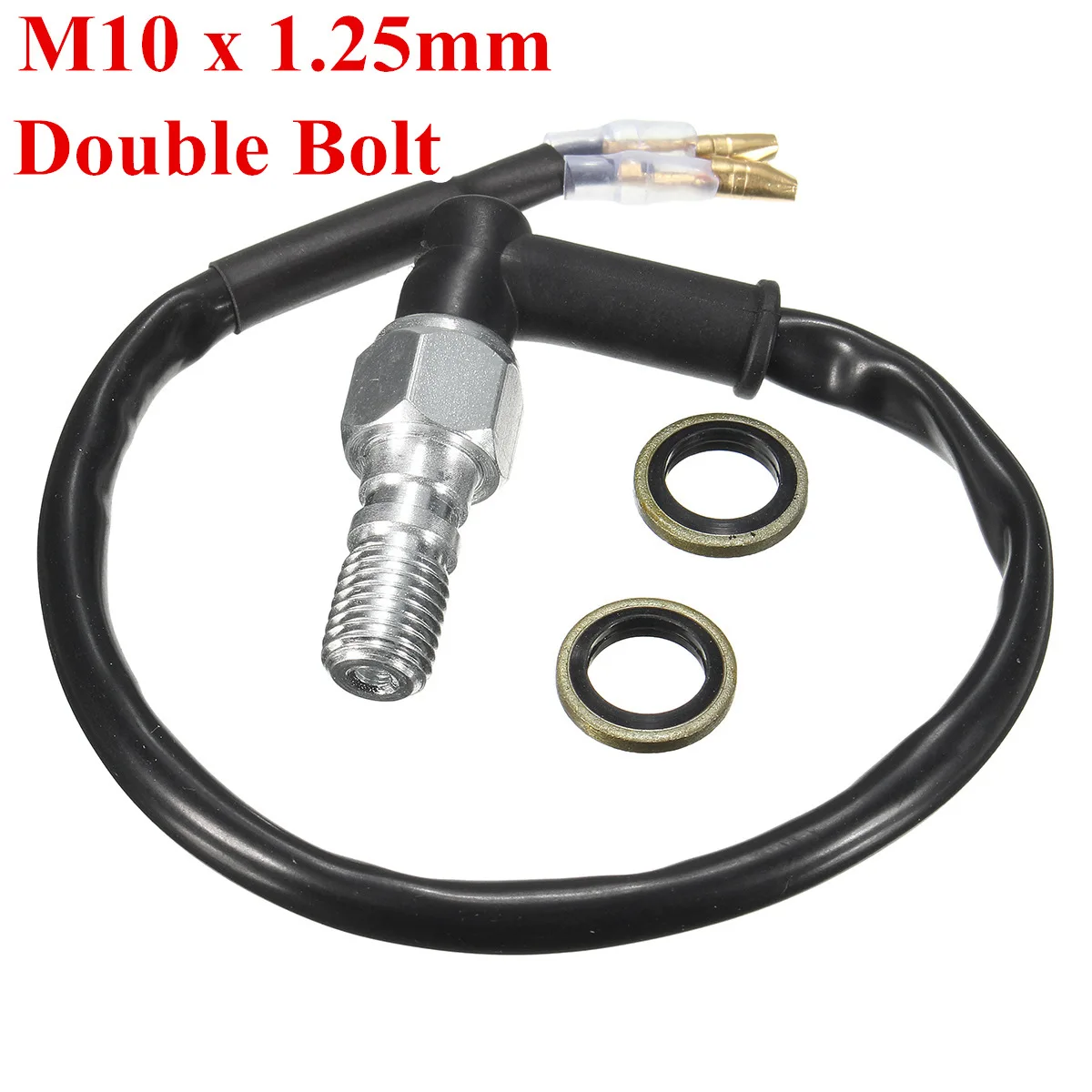 M10X1.25mm Полый болт M10 x 1,25 мм M10 x 1 мм, Гидравлический Тормозной светильник для мотоцикла, переключатель для Honda Suzuki Yamaha KTM Kawasaki - Цвет: M10X1.25mm