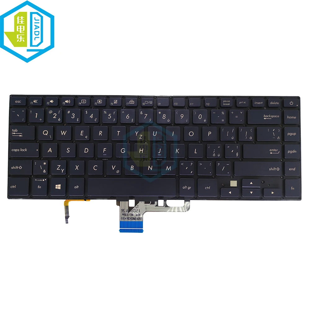 

Replacement laptop keyboard UX580 backlight for ASUS ZENBOOK PRO UX580G UX580VE VD UI GE GD CS Czech Slovak blue 0KNB0-4629CS00