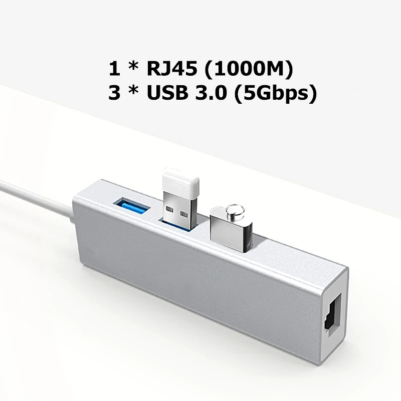 Rankman USB C type C для локальной сети USB 3,1 для Ethernet RJ45 адаптер USB 2,0 3,0 концентратор 100/1000 м для Macbook Chromebook
