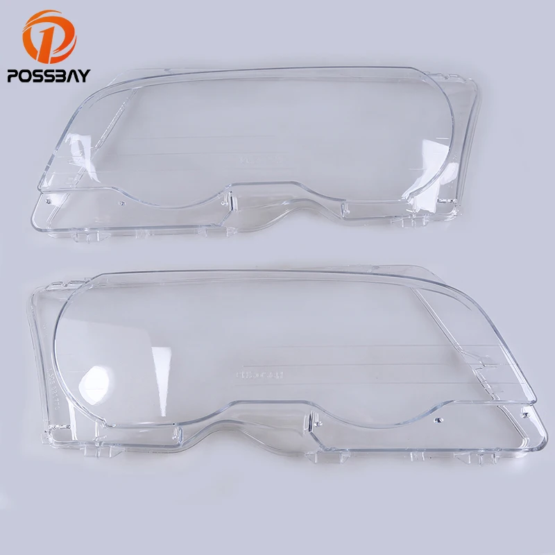 Posbay прозрачный левый/правый автомобильный корпус для фар Крышка объектива BMW 3