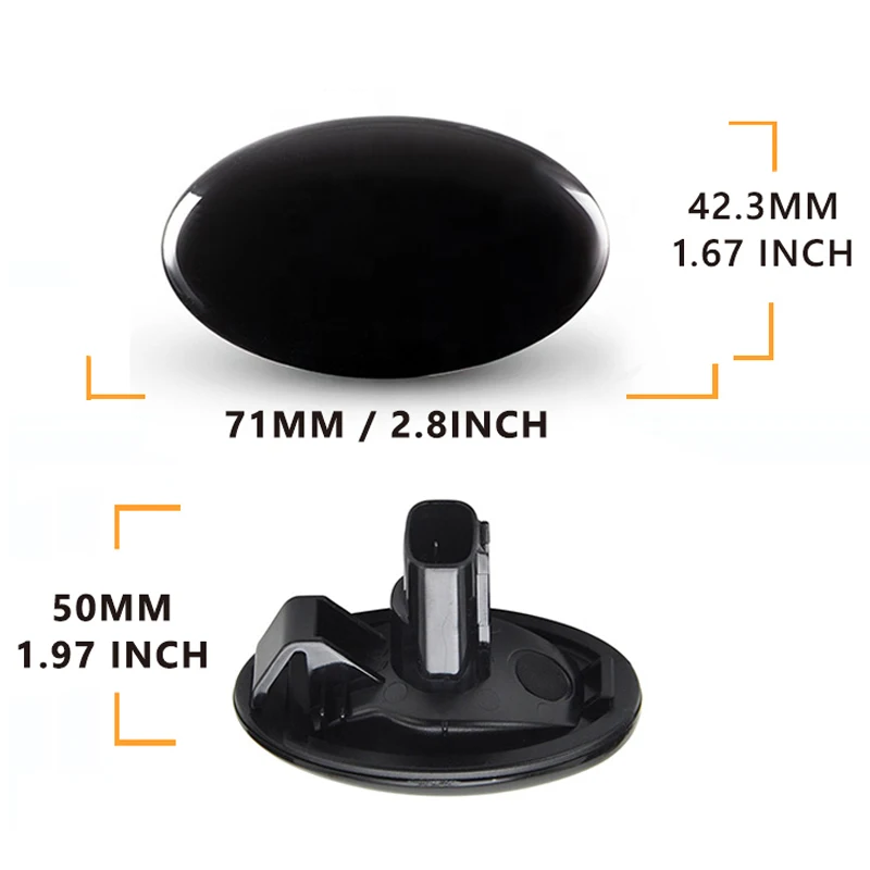 

2Pcs Dynamic Car Side Marker LED Turn Signal Front Lights For Subaru Impreza Forester Liberty Auto Accessories