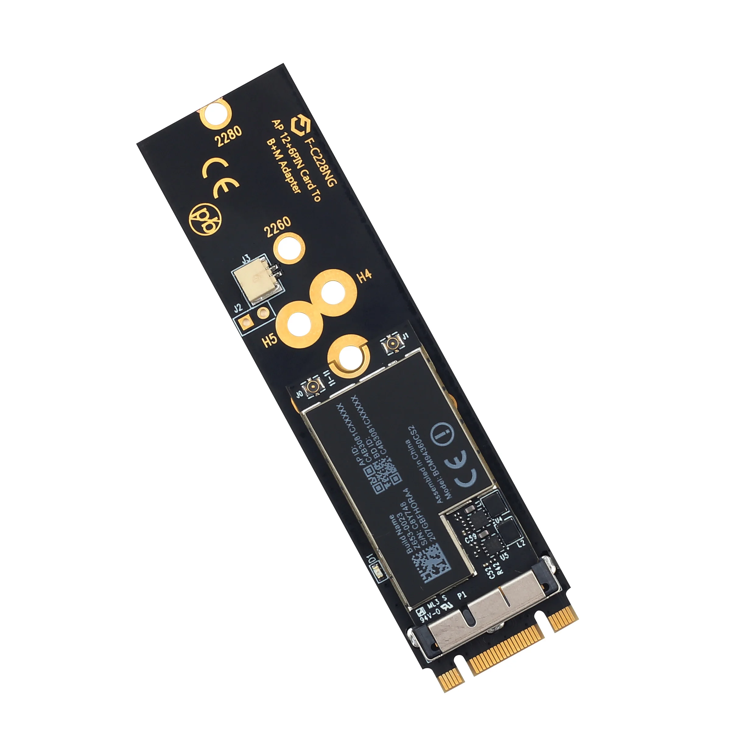 Беспроводная Wi Fi карта BCM94360CS2 1200 Мбит/с на M.2 NGFF ключ B + M адаптер для Mac OS Bluetooth 4 0