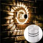 Цветная (RGB) спиральный с отверстиями светодиодный настенный светильник для помещений сценический эффект лампа с пультом дистанционного управления вечерние бар лобби KTV домашнее украшение красочный лампа-палочка