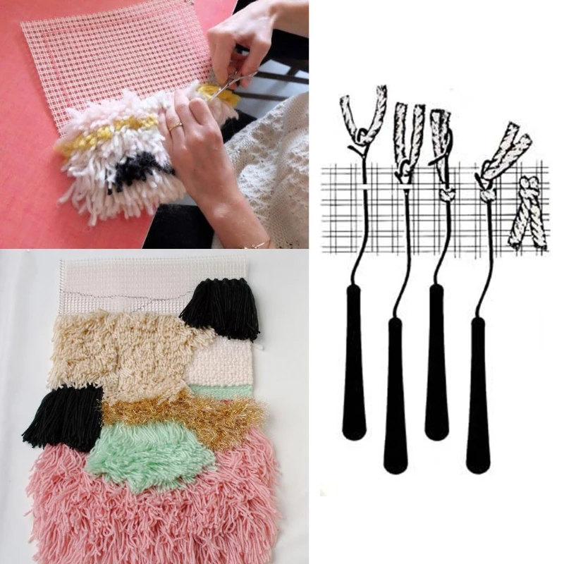 

50x100cm Mesh Cloth for Latch Hook Rug Hooking Making Tapestry Canvas DIY Tool