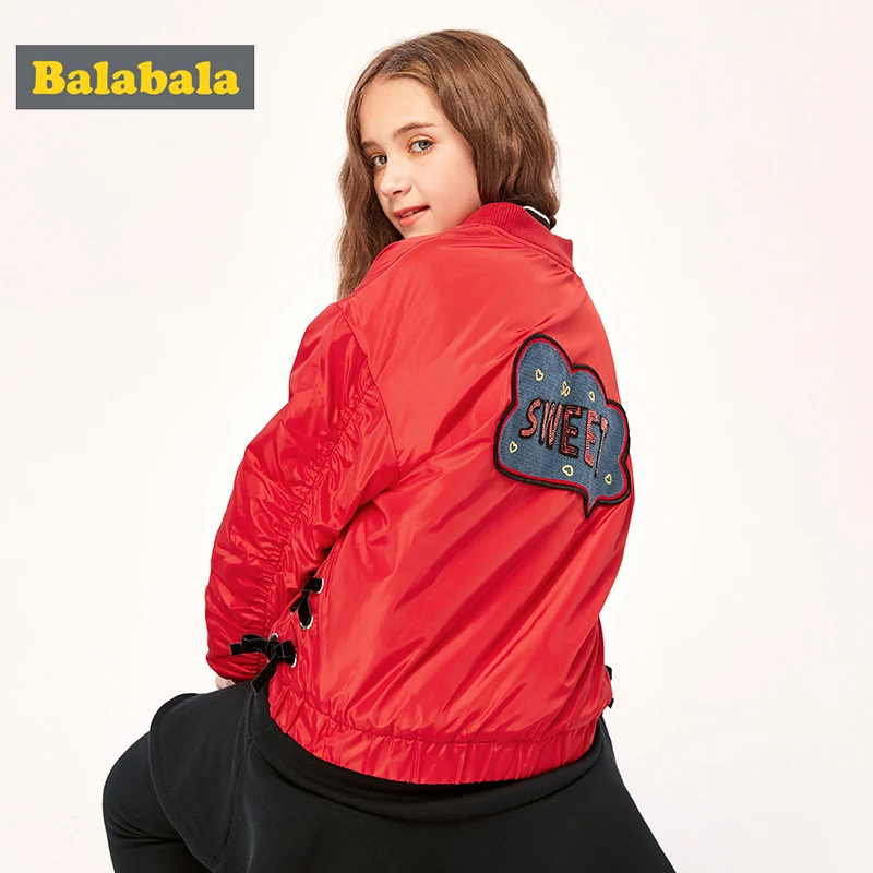 Children clothing girls coat 2019 autumn and winter big children plus velvet baseball jacket fashion tide | Детская одежда и обувь