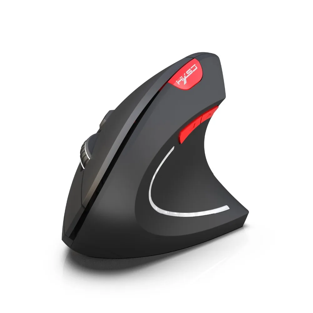 Топ Беспроводная игровая мышь Bluetooth 3,0 мышь 3 регулируемые dpi 800 1600 2400 6 кнопок перезаряжаемая эргономичная Вертикальная мышь