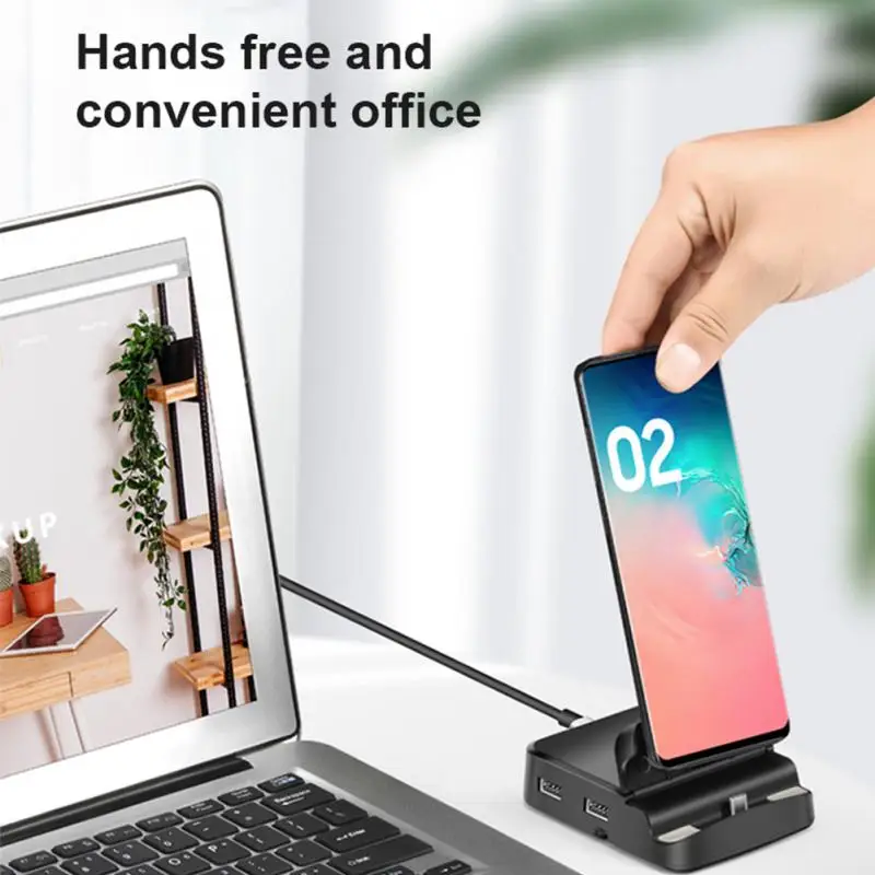 New USB Type C HUB Docking Station For Samsung S20 S10 Dex Pad USB-C To HDMI-compatible 3.0 SD TF Card PD Adapter | Мобильные