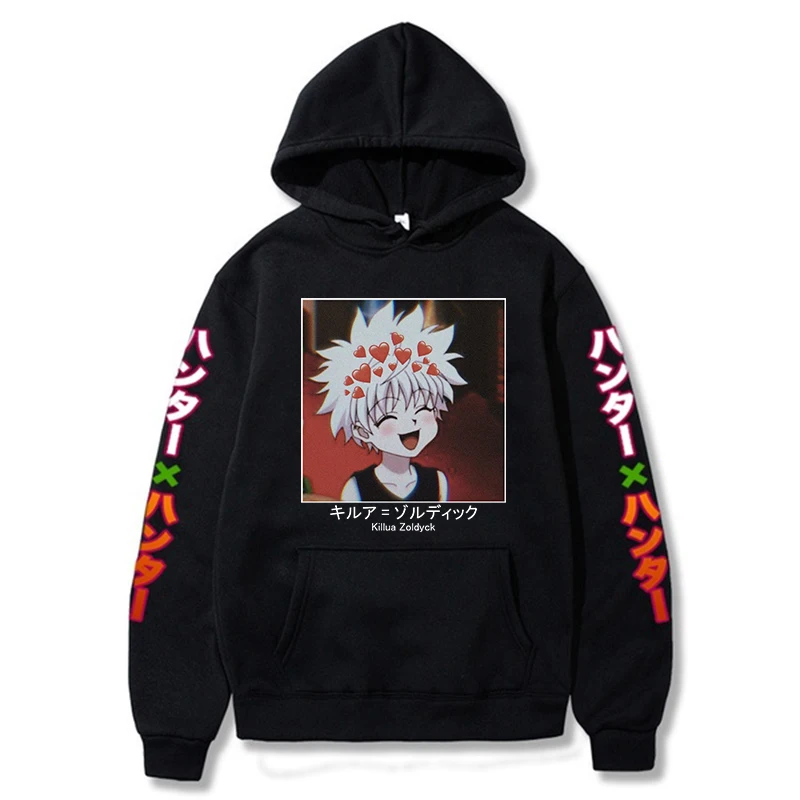 

Hot Anime Hunter X Hunter Killua Fashion Long Sleeve Loose Spring and Autumn Uniex Hoodie