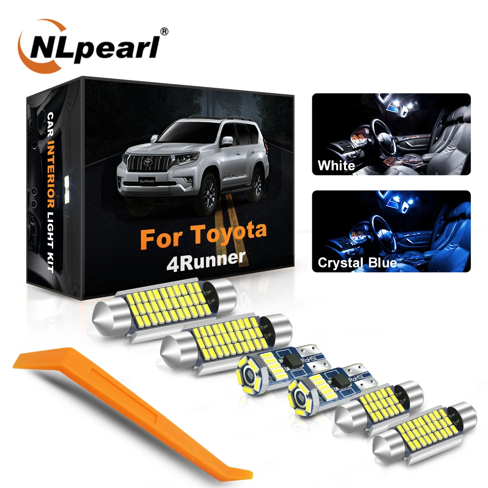 

NLpearl T10 W5W Canbus Led Set For Toyota 4Runner 4WD 1989-2020 Vehicle C10W C5W LED Interior Dome Map Light License Plate Lamps