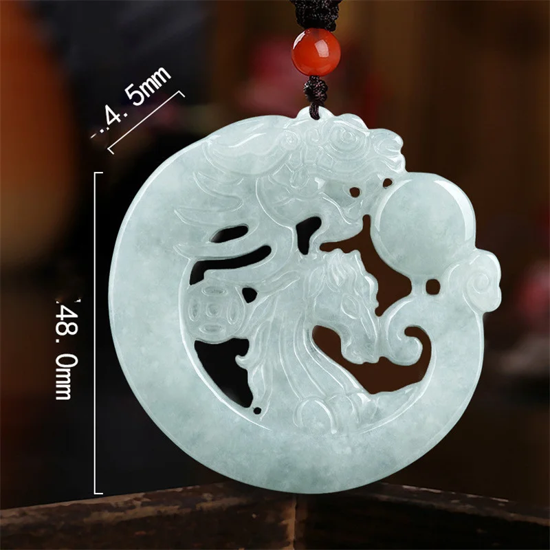 Лидер продаж натуральный нефритовый изумруд с ручной резьбой ажурное ожерелье