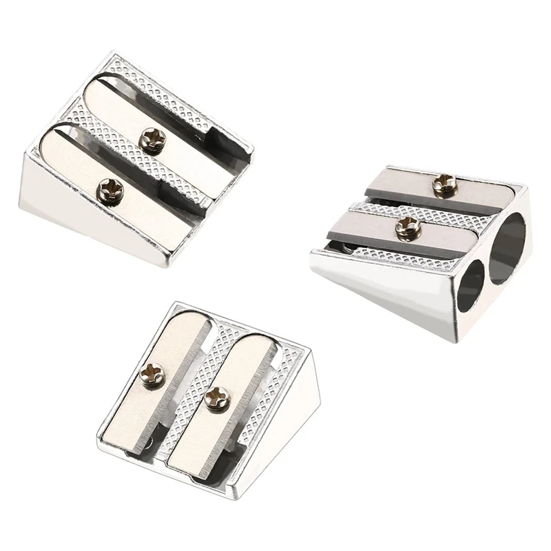 36 упаковок металлических точилок для карандашей серебристые ручные точилки из