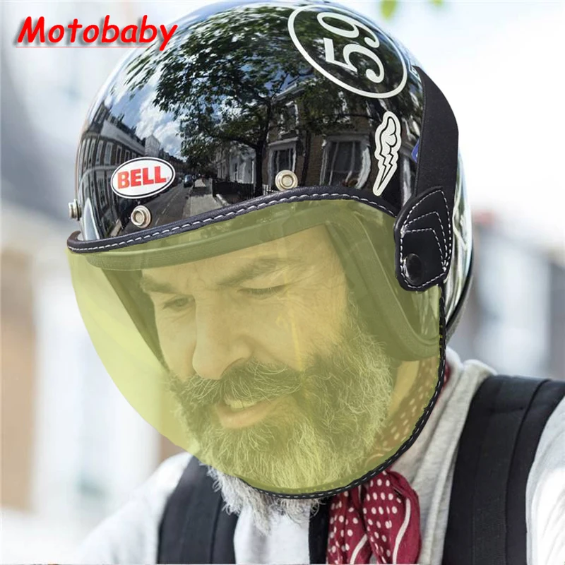 Винтажные мотоциклетные солнцезащитные очки с открытым лицом в стиле ретро |