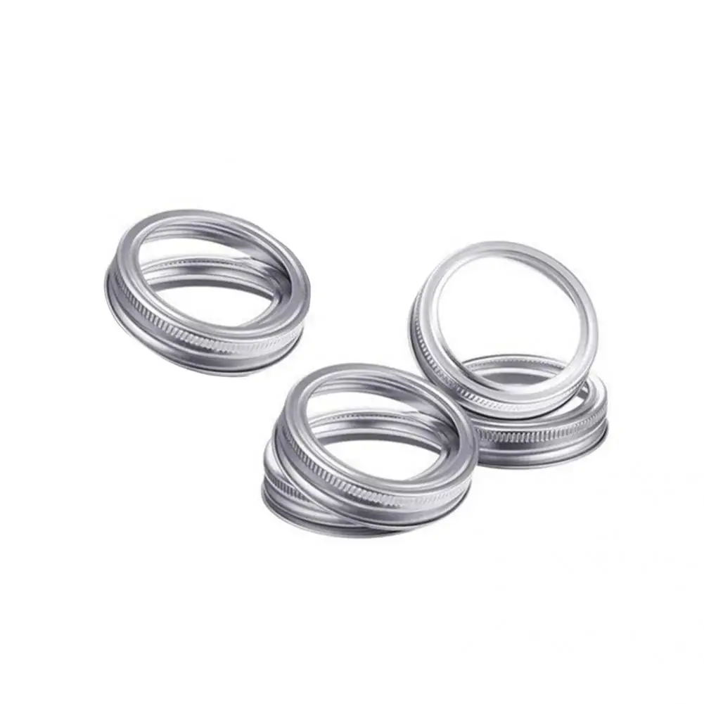 

Anti-rust 5Pcs Novel BPA Free Heat-resistant Portable Iron Mason Lid 2 Sizes Mason Jar Lid Convenient Kitchen Gadget