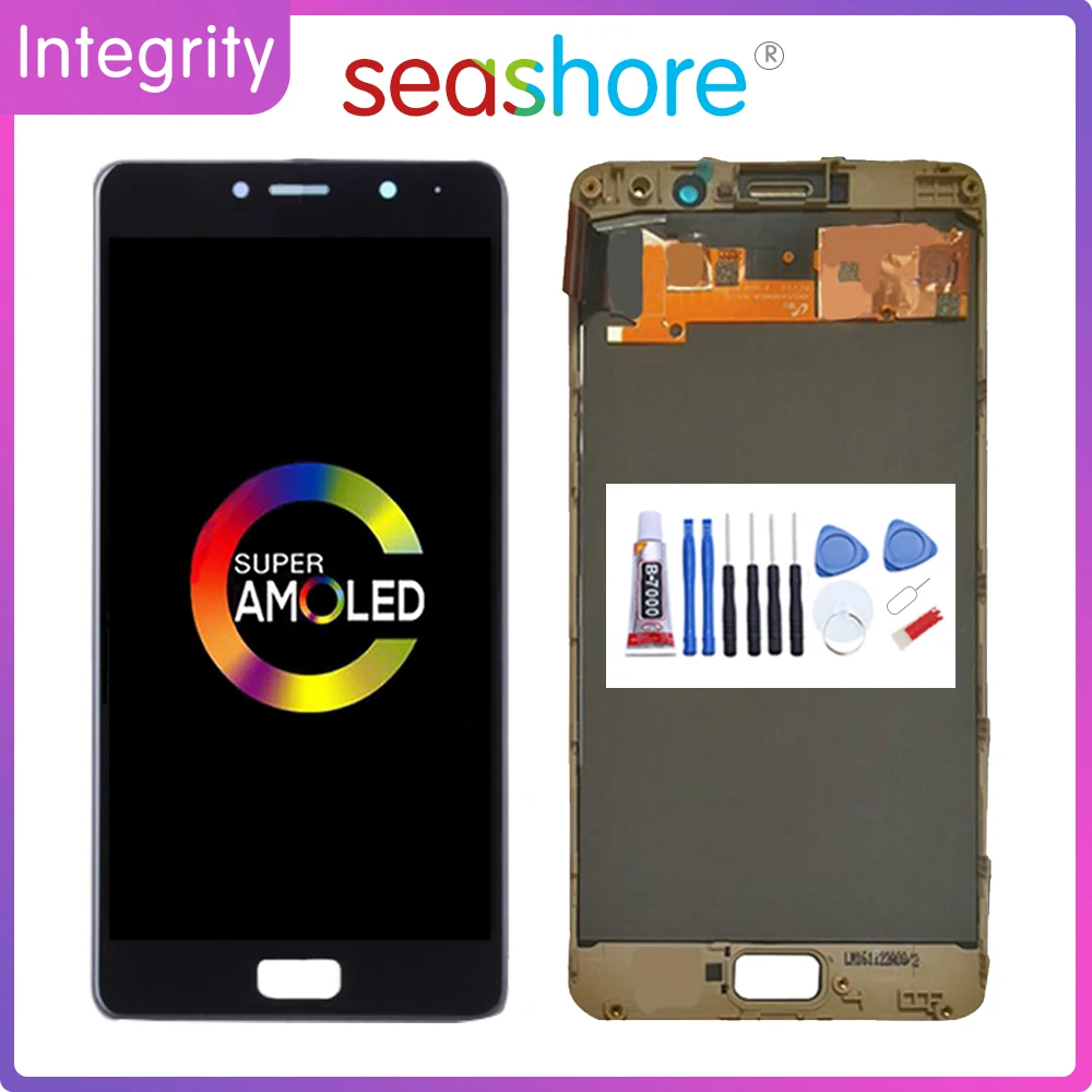 ЖК-дисплей AMOLED 5 дюйма для LENOVO Vibe P2 сенсорный экран с дигитайзером в сборе Lenovo
