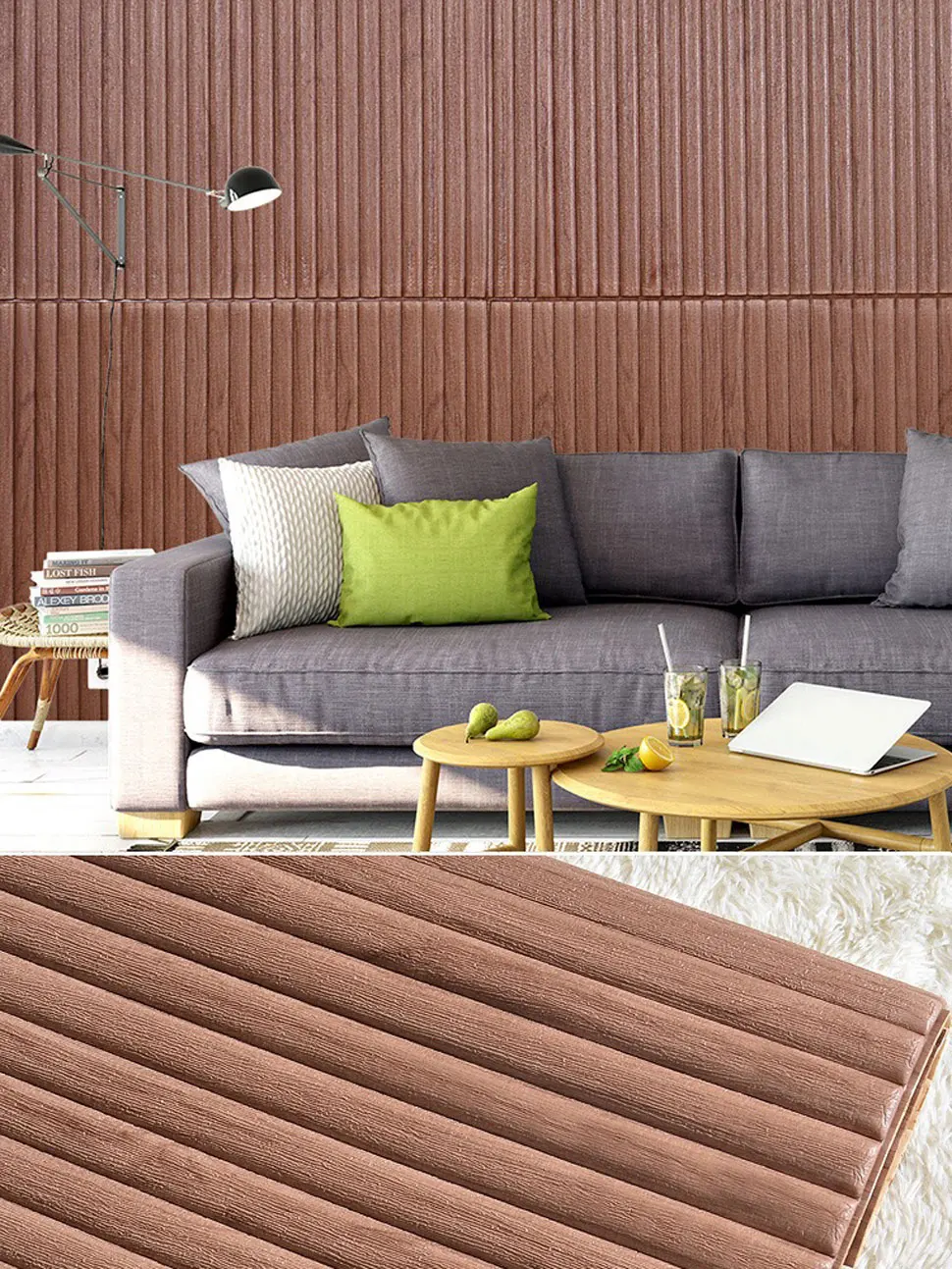 Наклейка на стену 3D Anti-collision Cylindrical PVC Waterproof для гостиной, спальни, детской комнаты, самоклеящаяся обои для домашнего декора 7 штук.