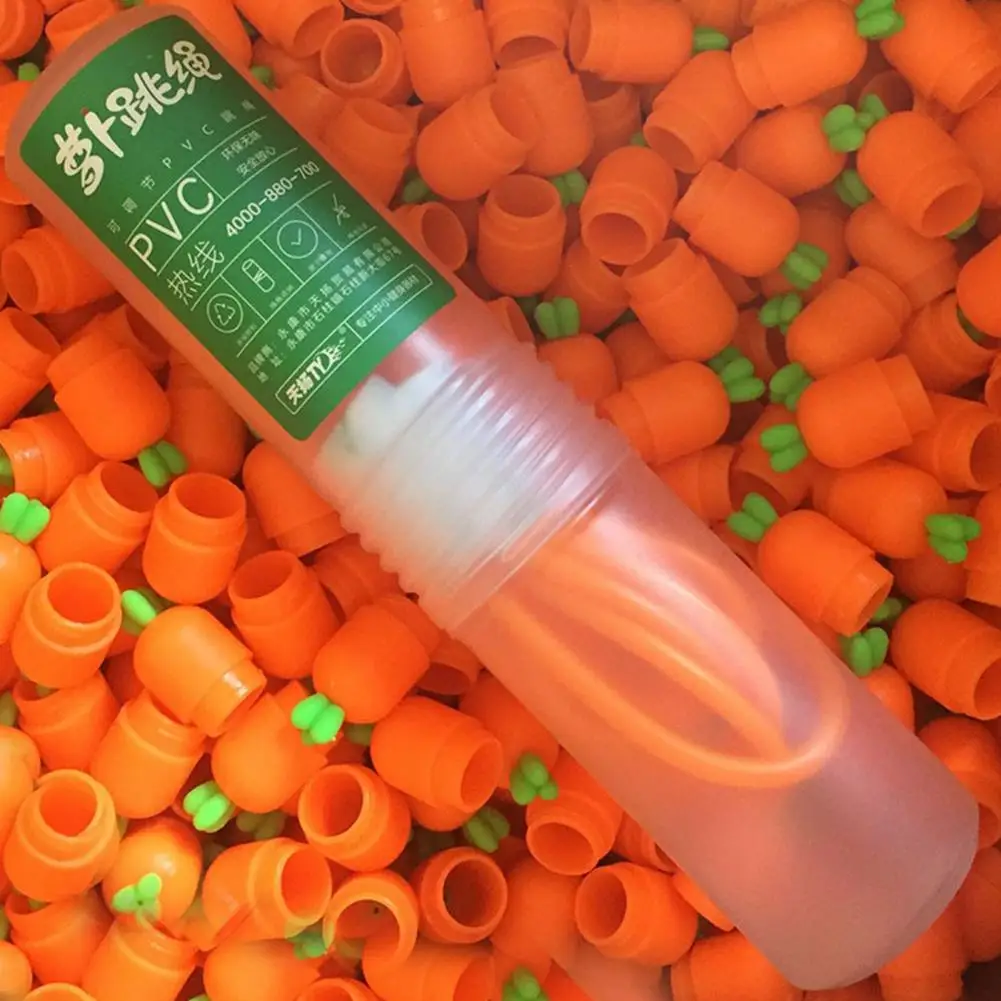 Скакалка детская регулируемая в форме морковки | Игрушки и хобби