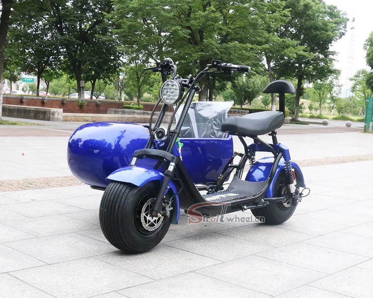 Электрический скутер EEC Citycoco 2000 Вт 20 А ч трехколесный электроскутер с тремя