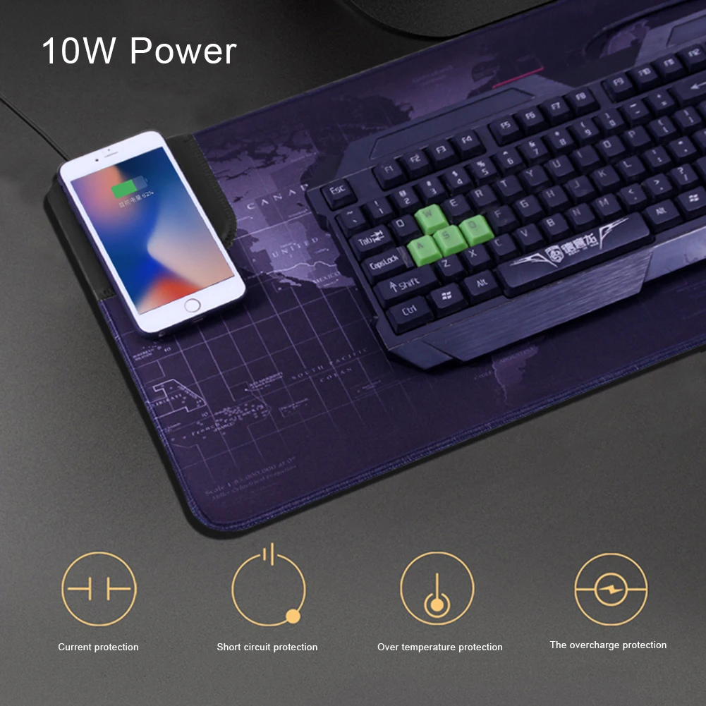 Коврик для компьютерной мыши игровой коврик с картой мира Настольный быстрый