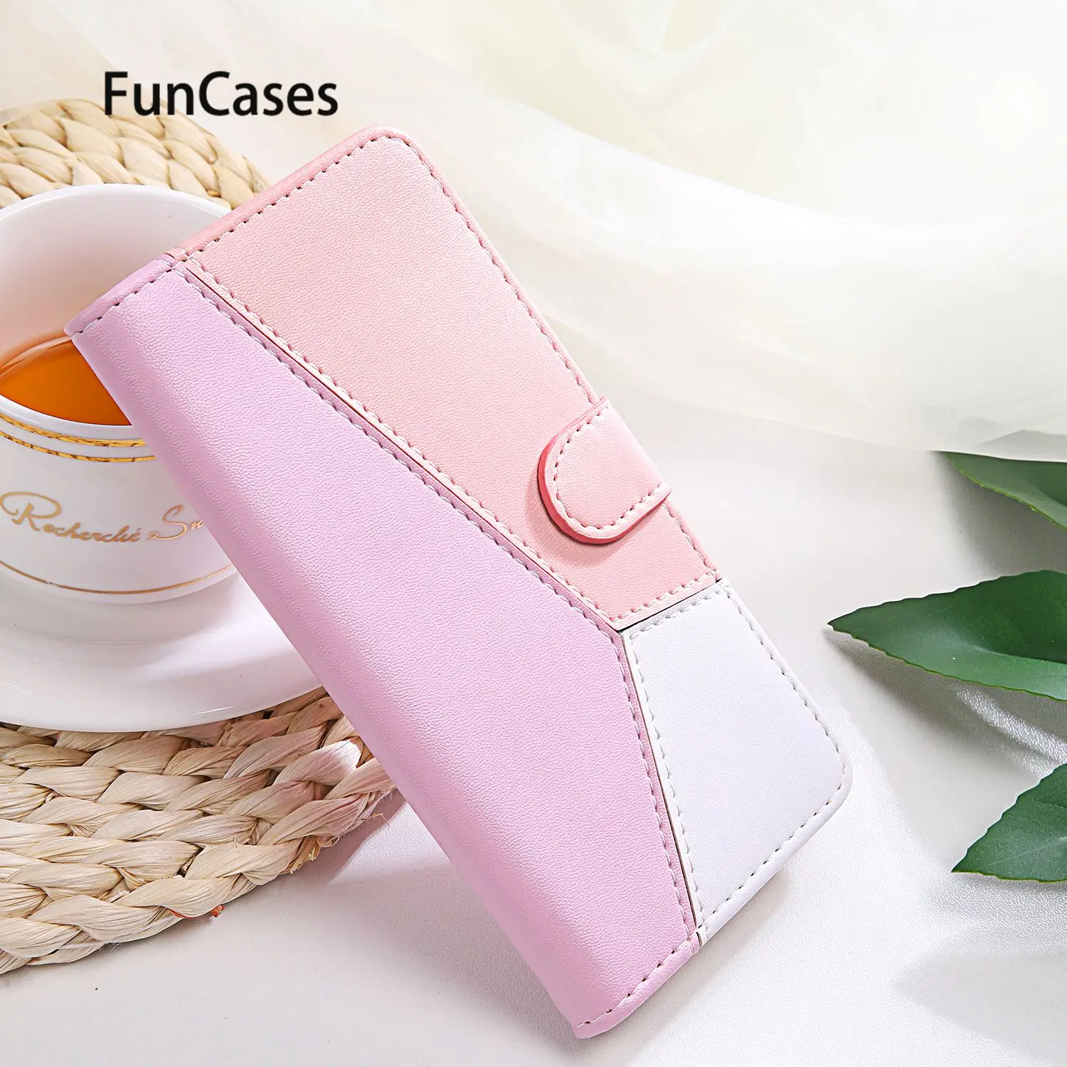 Чехол книжка с геометрическим рисунком для Moto G7 Power чехол кошелек из