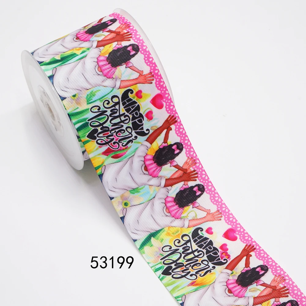 Бесплатная доставка 3 дюйма 75 мм Мультяшные печатные корсажные ленты для бантов
