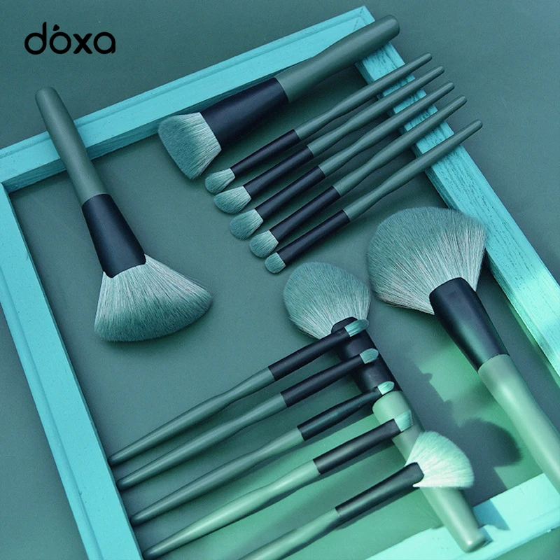 

Набор кистей для макияжа doxa, 14 шт., мягкая основа для макияжа, кисти для макияжа, для румян, набор косметических инструментов