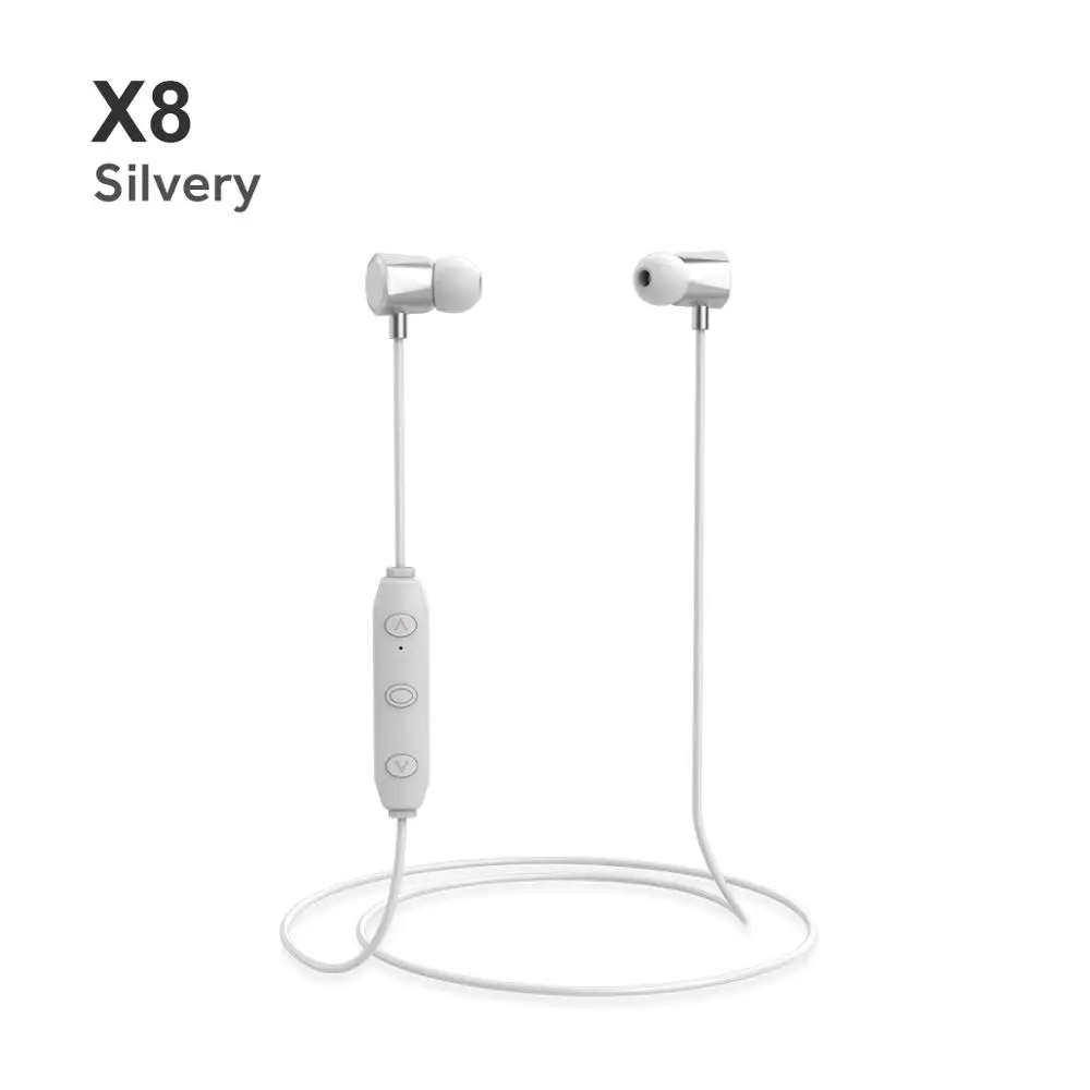 Rockspace беспроводные наушники bluetooth-наушники на шею для Xiaomi iPhone наушники стерео auriculares fone de ouvido с микрофоном - Цвет: Белый