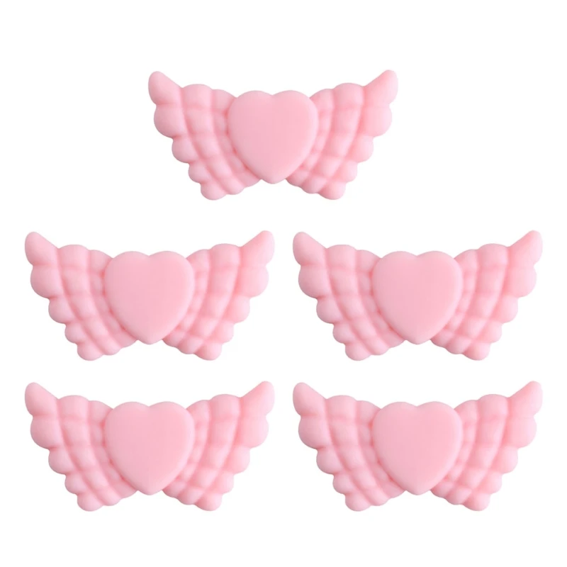 

5pcs Silicone Beads Teething Beads Baby Teether Food Grade Chew Necklace Making BX0D