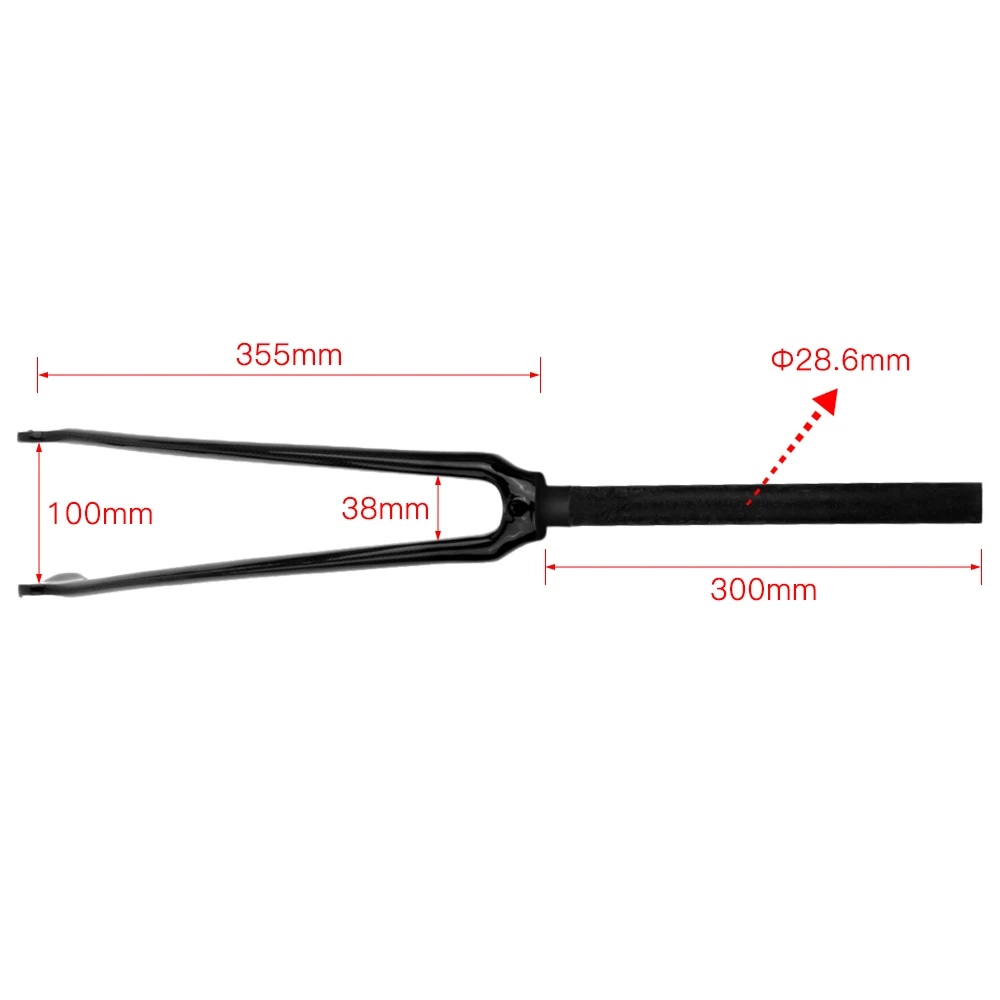 Ультралегкая передняя вилка из углеродного волокна для дискового тормоза/V