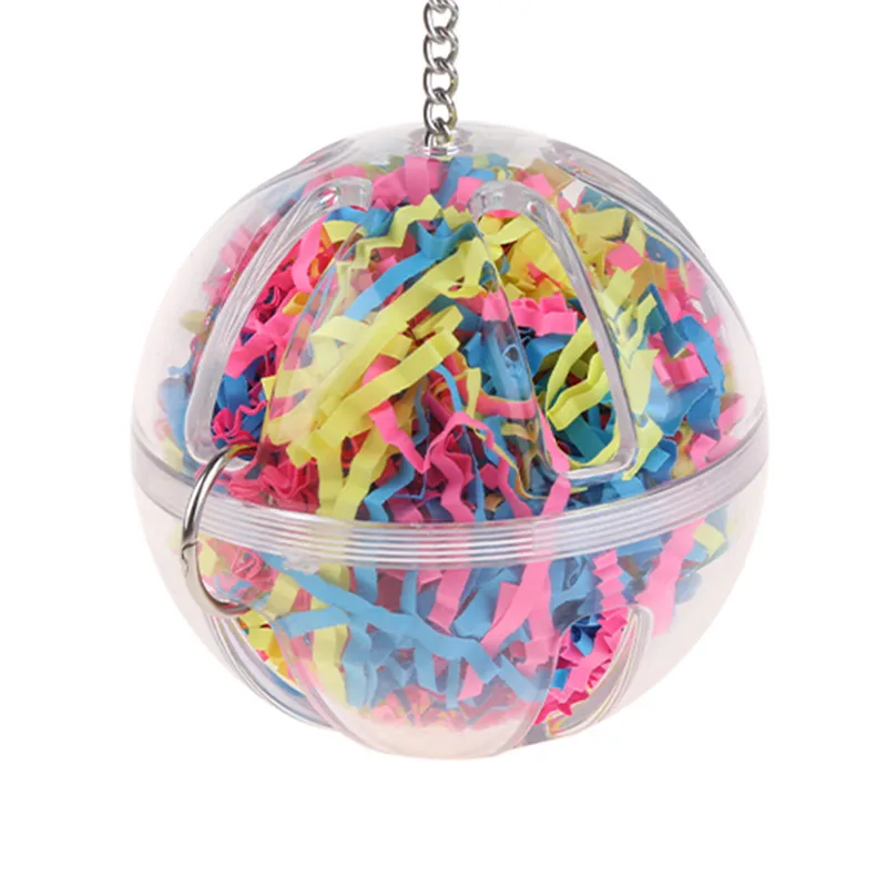 Игрушки для попугаев 1 шт. шариковые струны птичий попугай Жевательная подвесная