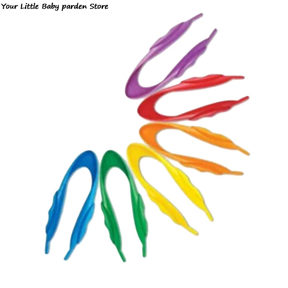1 шт Пластик материалы Пинцет детский сад развивающие игрушки инструменты для