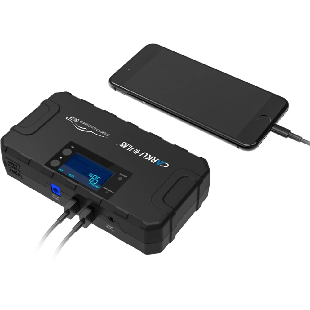 CARKU 1000A 16800mAh автомобильный стартер 12V светодиодный двойной USB аварийный внешний аккумулятор Комплект портативное автомобильное зарядное устройство