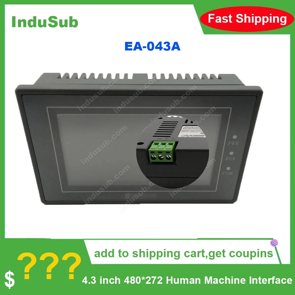 

EA-043A 4.3 inch HMI Touch Screen 480*272 with CD 480*272 EA 043A New Boxed